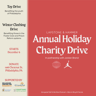 LAPSTONE & HAMMER ANNUAL HOLIDAY CHARITY DRIVE