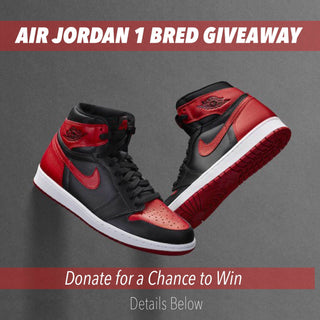 AIR JORDAN 1 RETRO HIGH OG "BRED" CHARITY GIVEAWAY