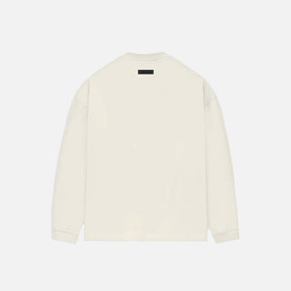 ESSENTIALS LS TEE - CLOUD DANCER