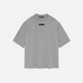 ESSENTIALS CREWNECK T-SHIRT - DARK HEATHER OATMEAL