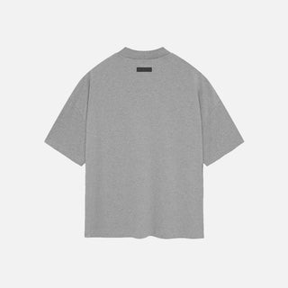 ESSENTIALS CREWNECK T-SHIRT - DARK HEATHER OATMEAL