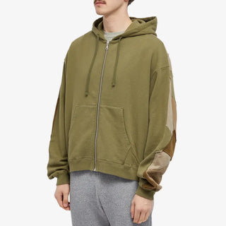 QUILTED FULL-ZIP - OLIVE