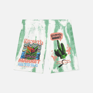 GROWTH MARKET TIE DYE SWEATSHORTS