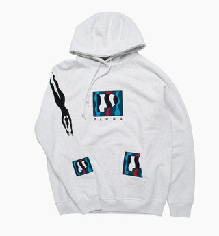 ZEBRA STRIPED P HOODED - WHITE