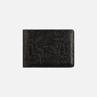 HAHA LEATHER WALLET - BLACK