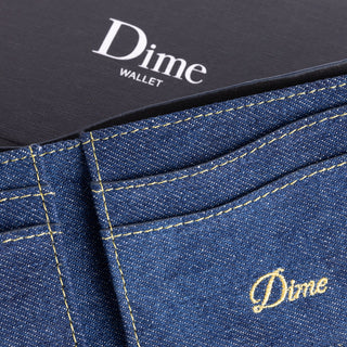 CURSIVE BIFOLD WALLET - INDIGO DENIM