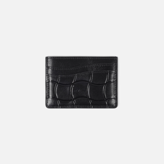 CLASSIC QUILTED CARDHOLDER - BLACK