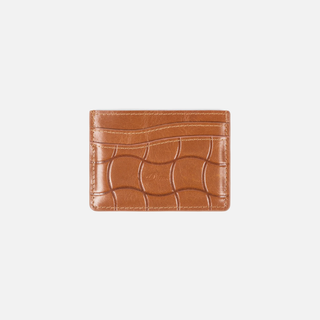 CLASSIC QUILTED CARDHOLDER - BUTTERSCOTCH