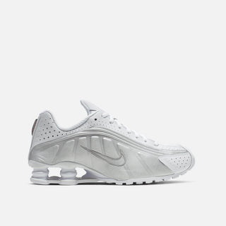 WMNS SHOX R4 "WHITE METALLIC"