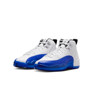 AIR JORDAN 12 RETRO "WHITE / GAME ROYAL" (GS)