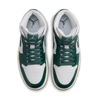 WMNS AIR JORDAN 1 MID - WHITE / OXIDIZED GREEN