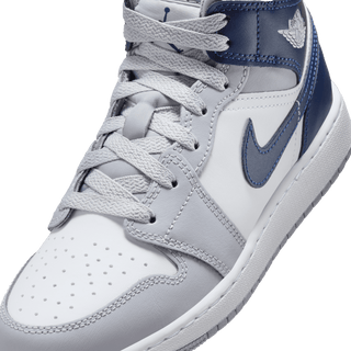 AIR JORDAN 1 MID (GS) - WOLF GREY / MIDNIGHT NAY