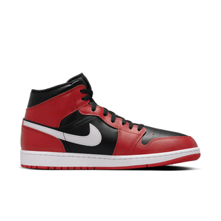 AIR JORDAN 1 MID - BLACK / WHITE / GYM RED