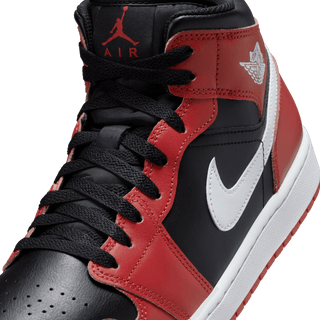 AIR JORDAN 1 MID - BLACK / WHITE / GYM RED