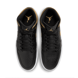 AIR JORDAN 1 MID - BLACK / METALLIC GOLD