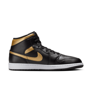 AIR JORDAN 1 MID - BLACK / METALLIC GOLD