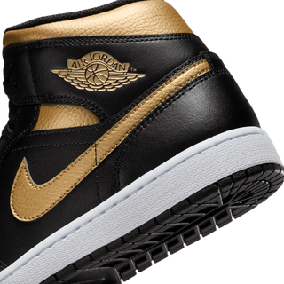 AIR JORDAN 1 MID - BLACK / METALLIC GOLD