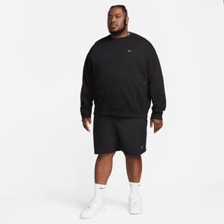 NIKE SOLO SWOOSH FLEECE CREW- BLACK