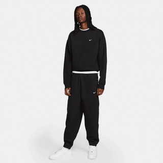 NIKE SOLO SWOOSH FLEECE PANTS- BLACK