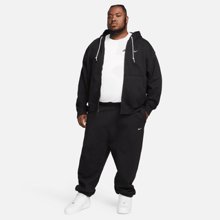 NIKE SOLO SWOOSH FLEECE PANTS- BLACK