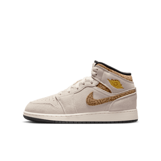 AIR JORDAN 1 MID SE (GS) - LIGHT OREWOOD BROWN