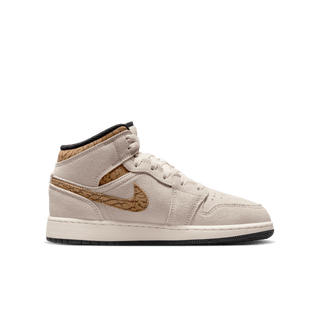 AIR JORDAN 1 MID SE (GS) - LIGHT OREWOOD BROWN