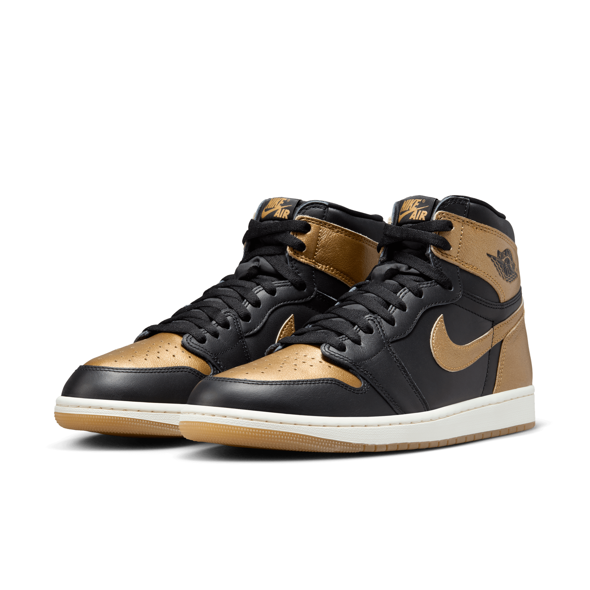 AIR JORDAN 1 RETRO HIGH OG "BLACK / METALLIC GOLD"