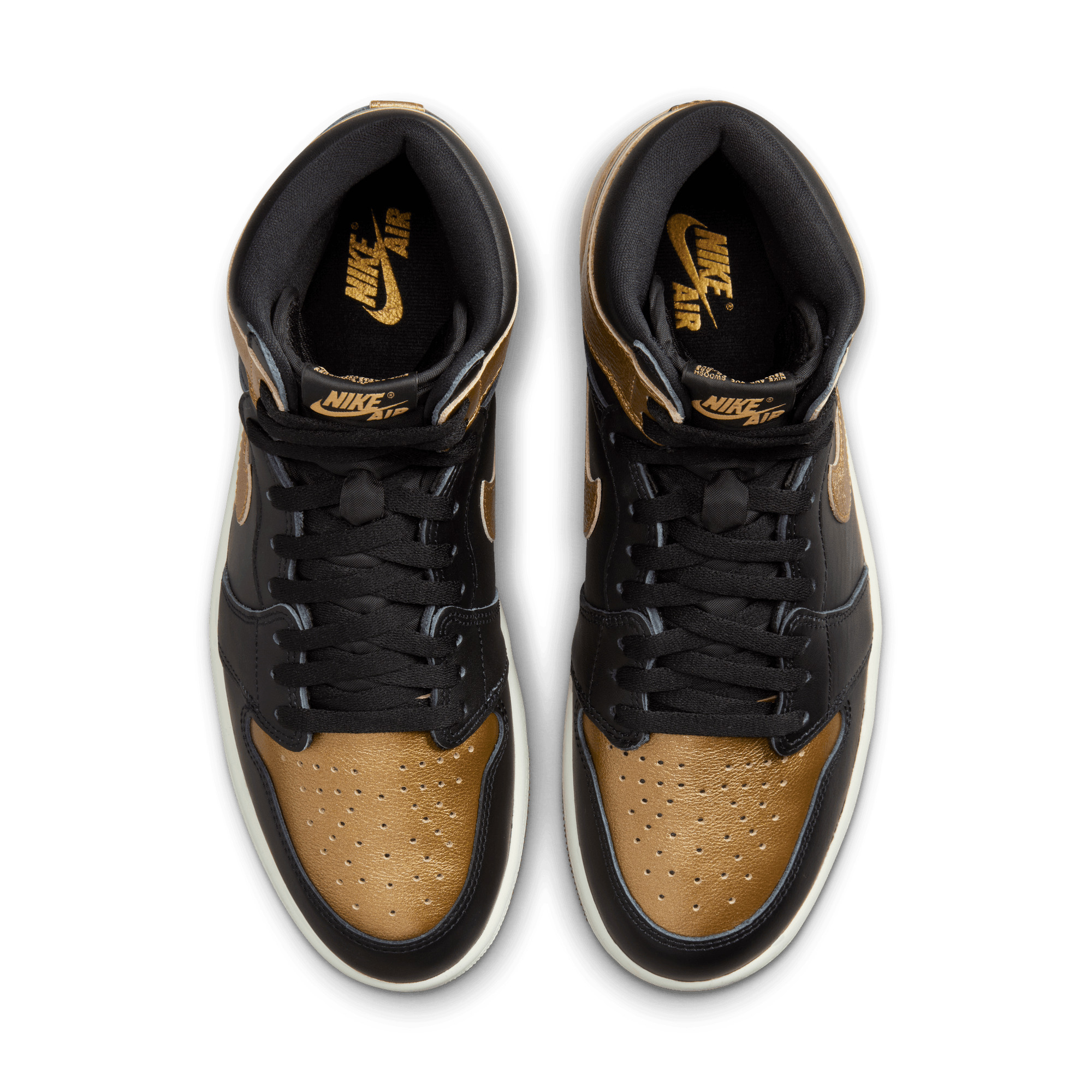 AIR JORDAN 1 RETRO HIGH OG "BLACK / METALLIC GOLD"