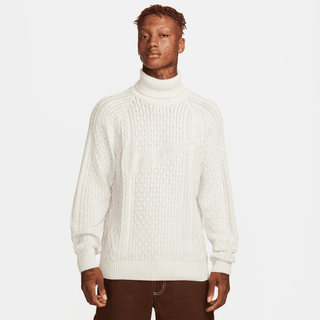 CABLE KNIT TURTLENECK - LIGHT BONE