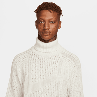 CABLE KNIT TURTLENECK - LIGHT BONE