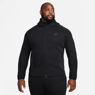 TECH FLEECE FULL-ZIP HOODIE - BLACK