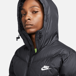 NIKE WINDRUNNER PRIMALOFT HOODED PUFFER JACKET- BLACK