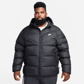 NIKE WINDRUNNER PRIMALOFT HOODED PUFFER JACKET- BLACK