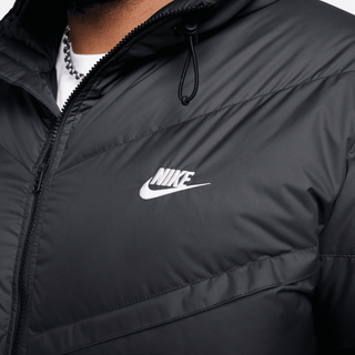 NIKE WINDRUNNER PRIMALOFT HOODED PUFFER JACKET- BLACK