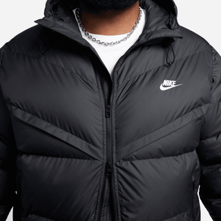 NIKE WINDRUNNER PRIMALOFT HOODED PUFFER JACKET- BLACK