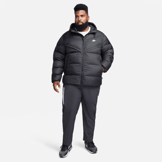 NIKE WINDRUNNER PRIMALOFT HOODED PUFFER JACKET- BLACK