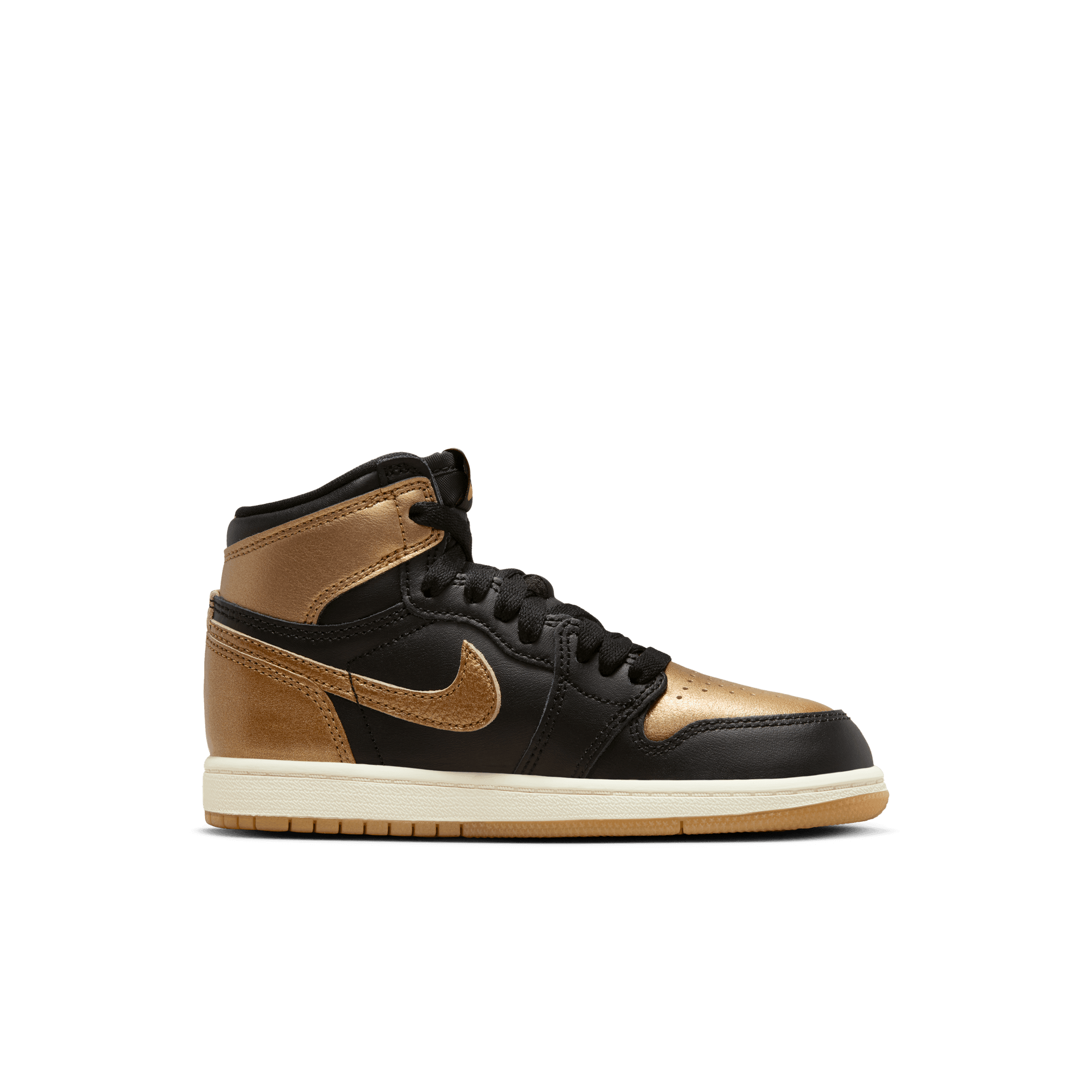 JORDAN 1 RETRO HIGH OG (PS) "BLACK / METALLIC GOLD"