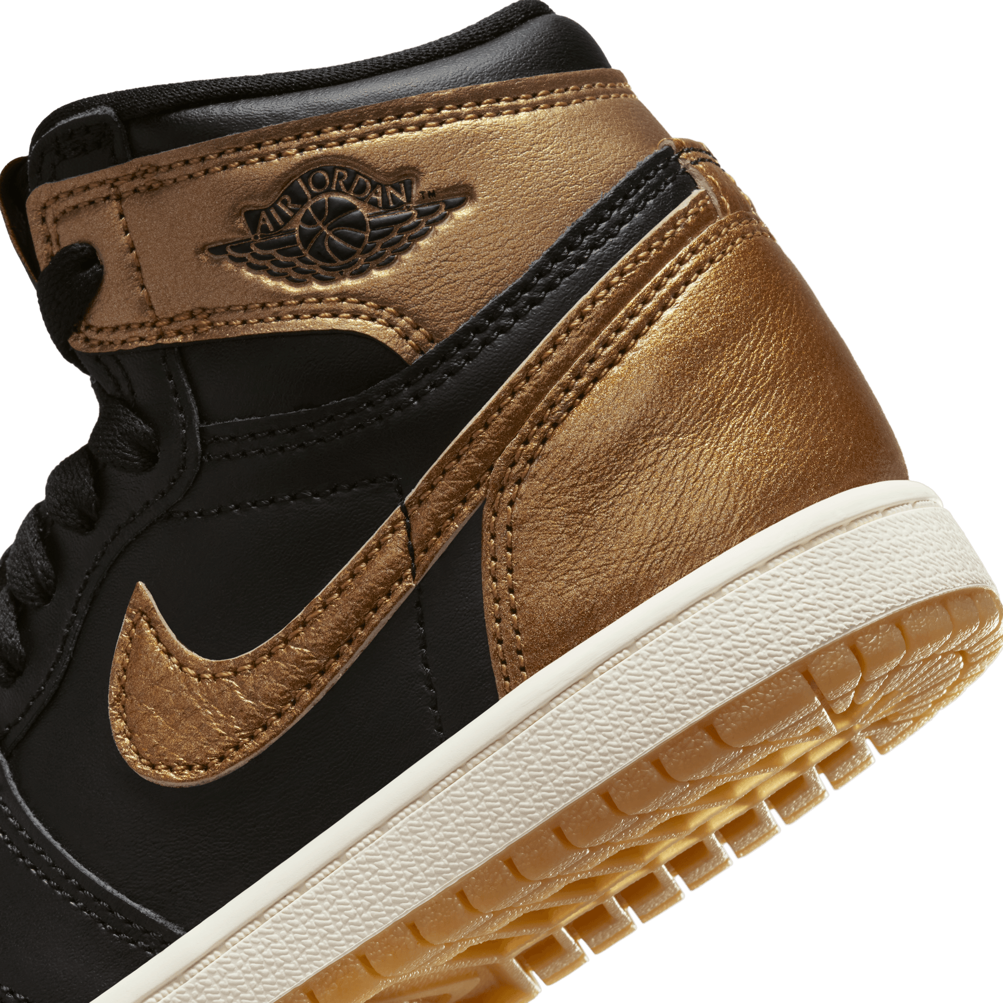 JORDAN 1 RETRO HIGH OG (PS) "BLACK / METALLIC GOLD"