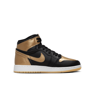 AIR JORDAN 1 RETRO HIGH OG (GS) "BLACK / METALLIC GOLD"