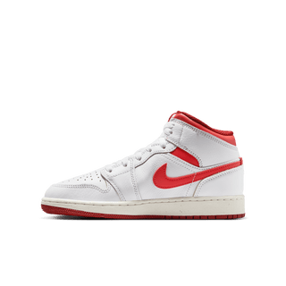 AIR JORDAN 1 MID SE (GS) - WHITE / LOBSTER