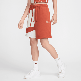 WOMEN'S MID-RISE FRENCH TERRY SHORTS- BURNT SUNRISE/SAIL