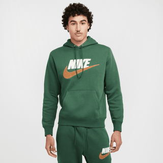 NIKE CLUB FLEECE PULLOVER HOODIE- FIR