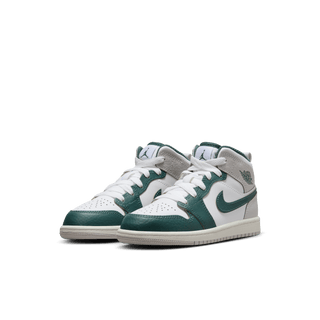 JORDAN 1 MID SE (PS) - WHITE / OXIDIZED GREEN