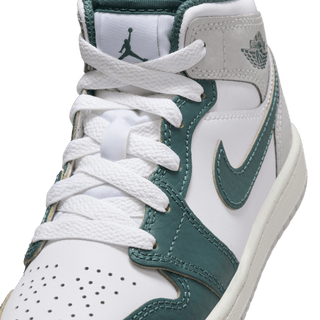 JORDAN 1 MID SE (PS) - WHITE / OXIDIZED GREEN