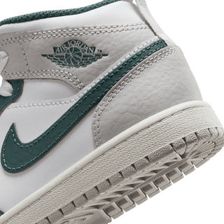 JORDAN 1 MID SE (PS) - WHITE / OXIDIZED GREEN