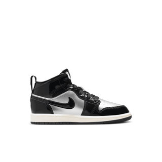 JORDAN 1 MID SE (PS) - BLACK / METALLIC SILVER / METALLIC GOLD