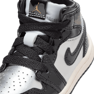 JORDAN 1 MID SE (TD) "BLACK / METALLIC SILVER"