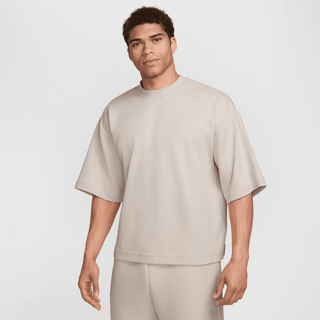 NIKE TECH SS FLEECE TEE- LIGHT OREWOOD BROWN