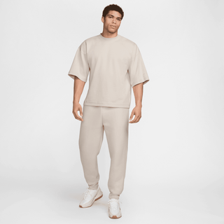 NIKE TECH SS FLEECE TEE- LIGHT OREWOOD BROWN