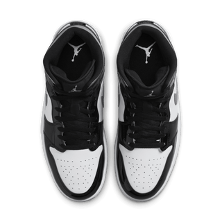 AIR JORDAN 1 MID SE - BLACK / WHITE / METALLIC SILVER